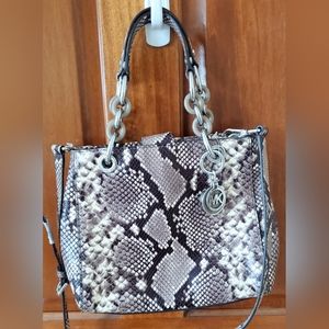 Michael kors python print bag